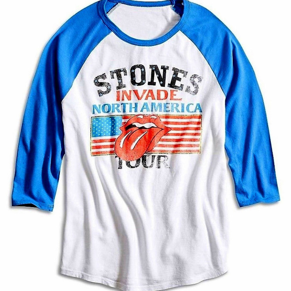 Lucky Brand Rolling Stones rock Official  l/s T-Shirt M Last made in USA NWT - Picture 1 of 3